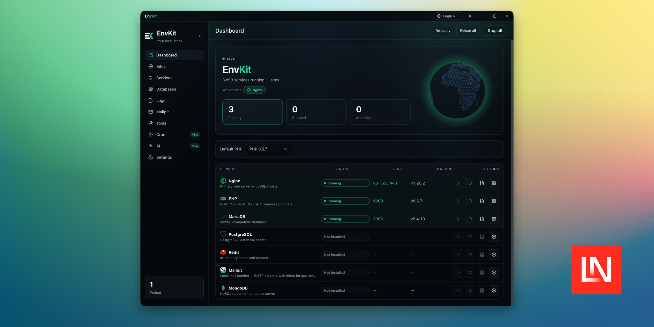 EnvKit: A Local Development Stack for Laravel on Windows and macOS