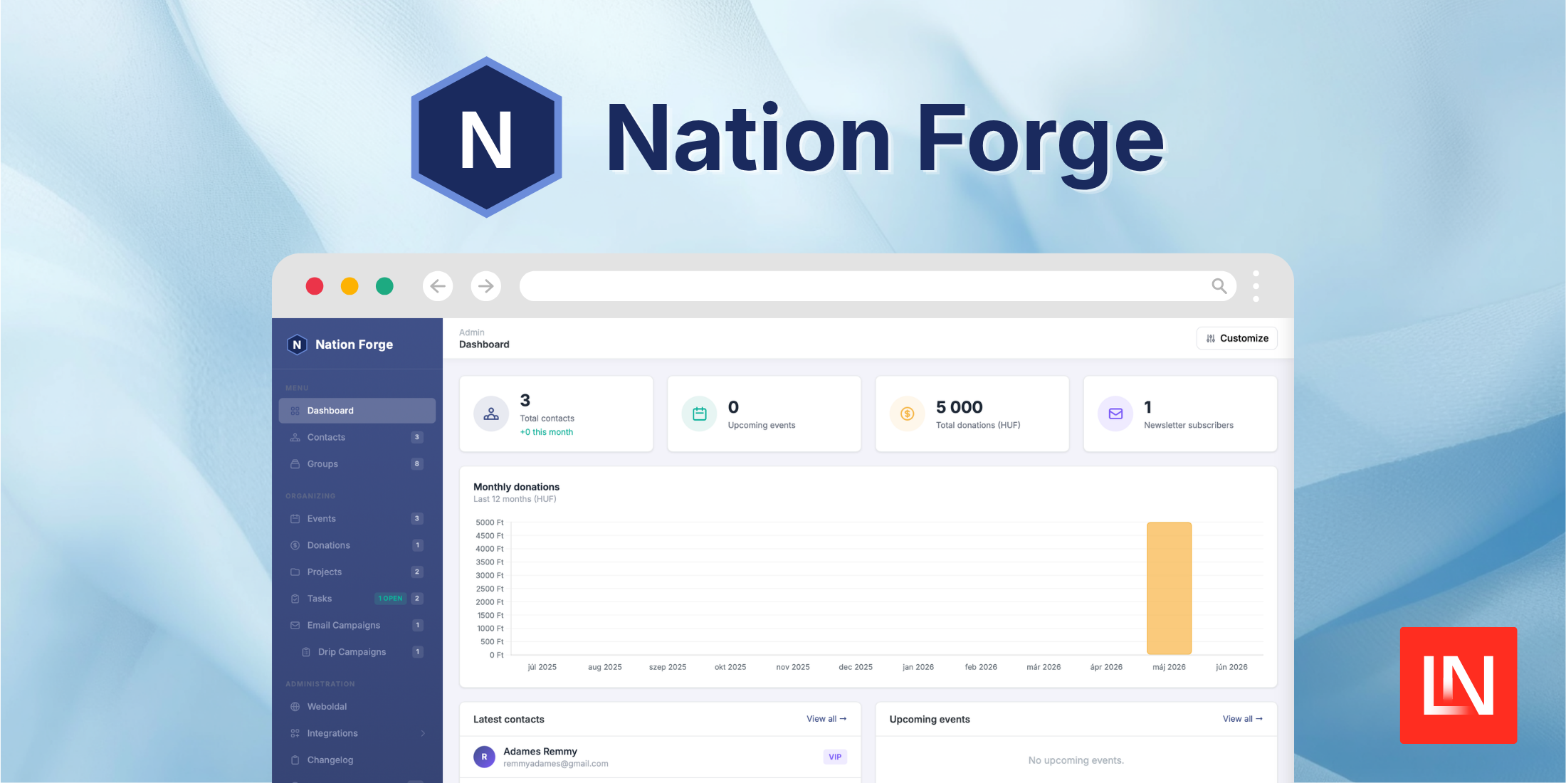 NationForge: A Self-Hosted Admin Panel for Civic Organizations