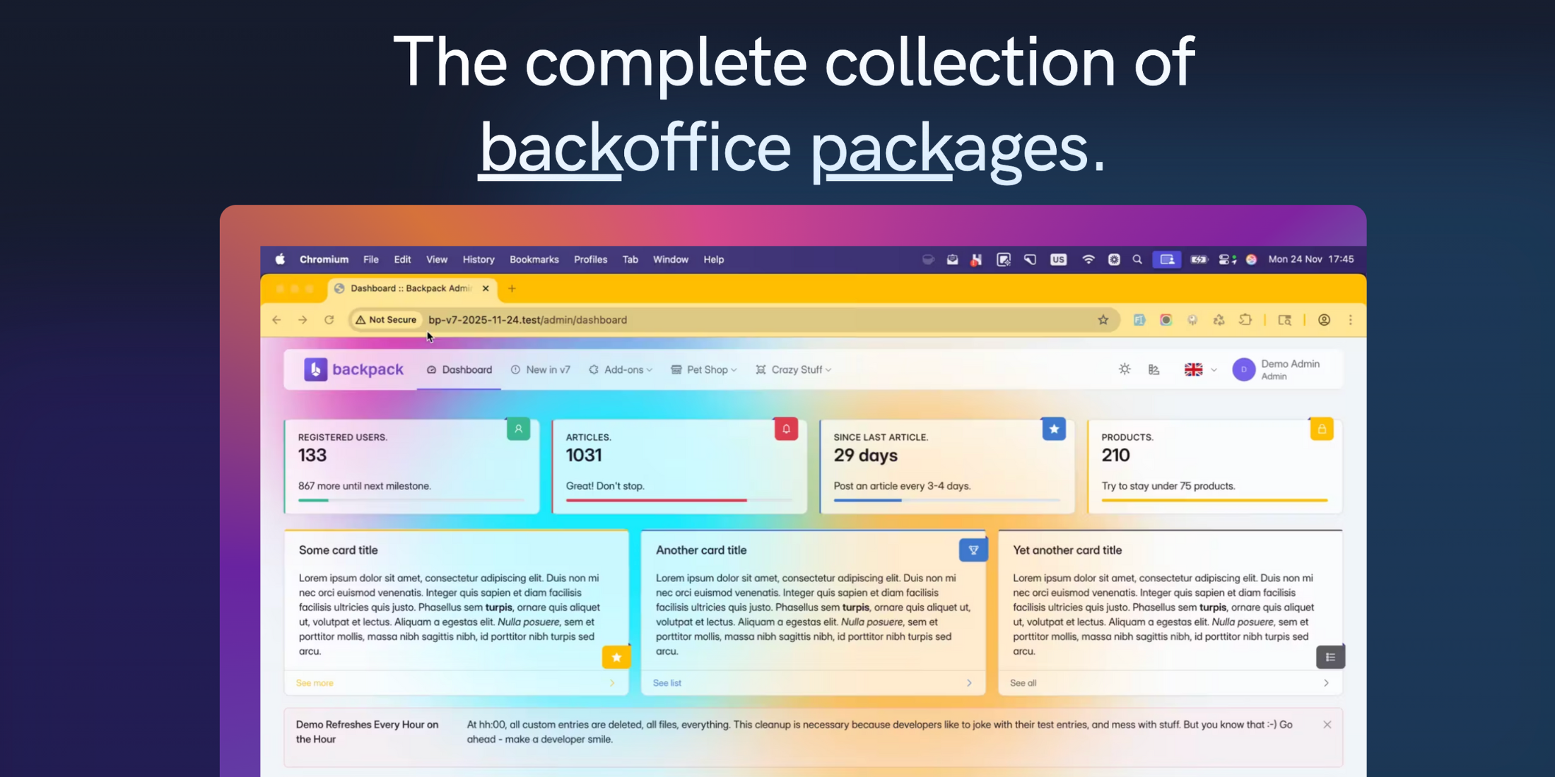 Backpack Linux Backpack v7 is Launched - See What's New - Laravel News