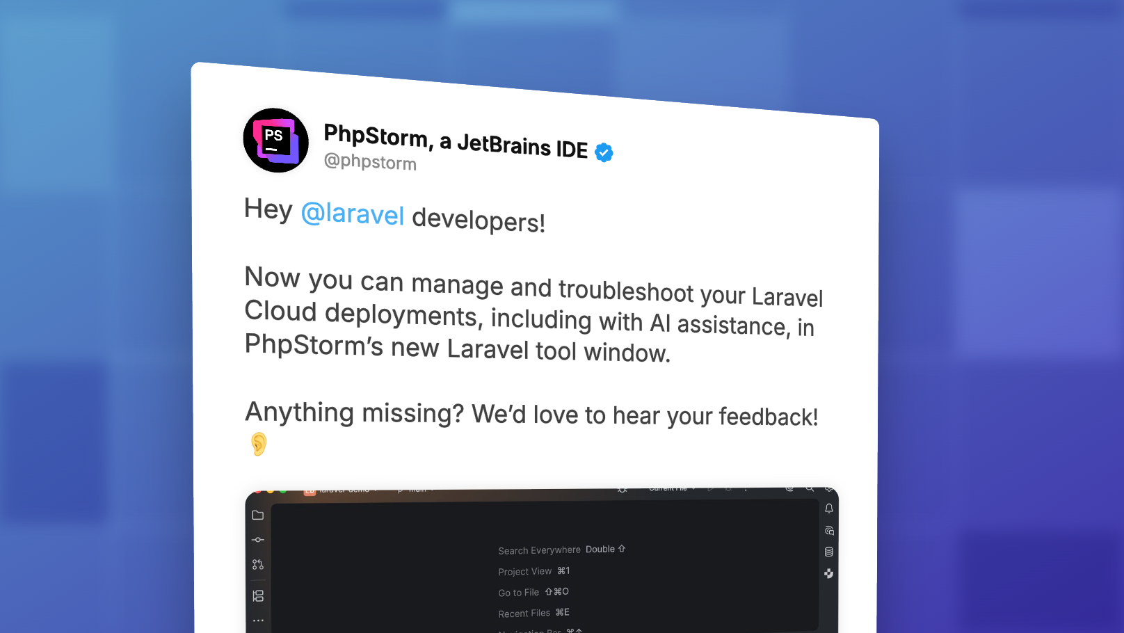 Manage Laravel Cloud Deployments Inside PhpStorm