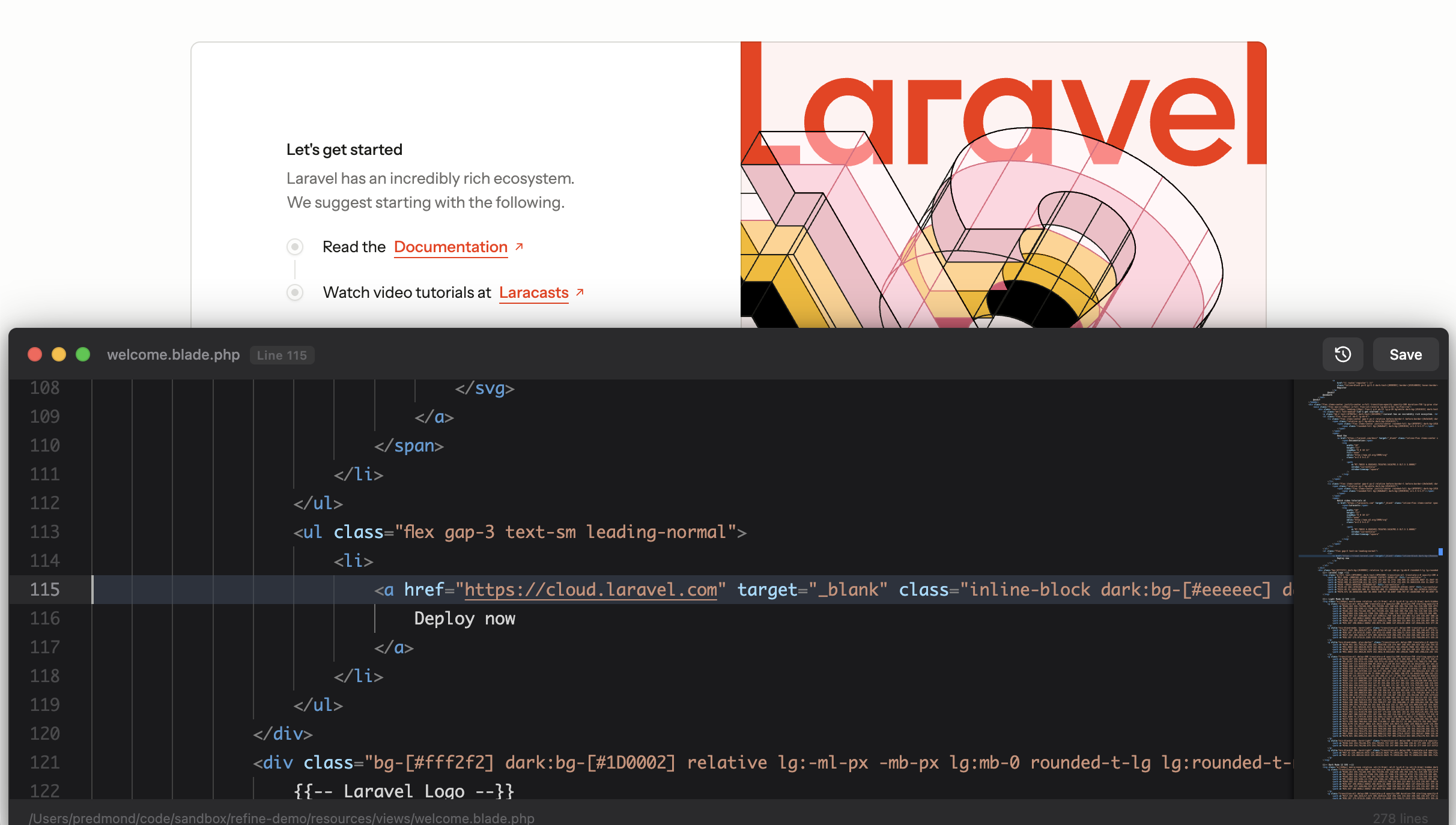 Вікно редактора Refine Blade
