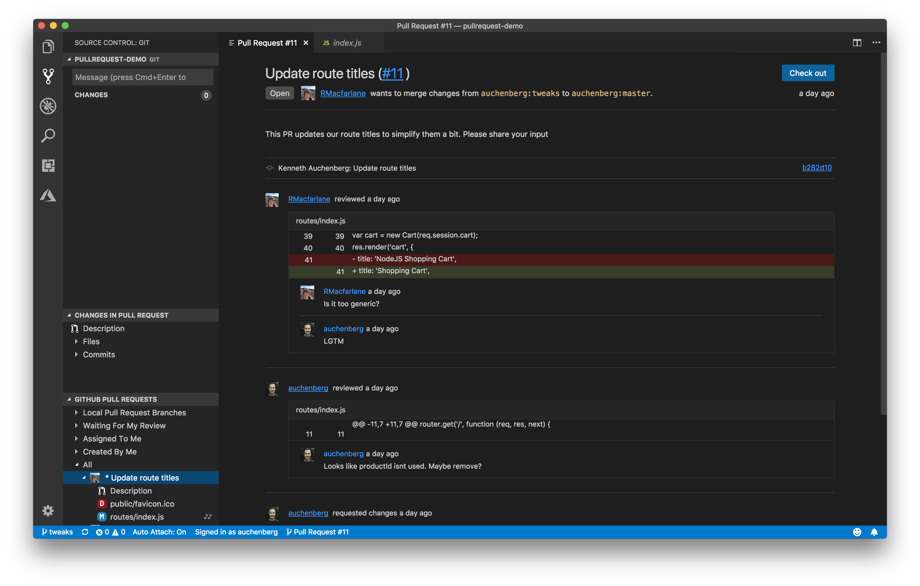 visual-studio-code-adds-a-github-pull-request-extension-laravel-news