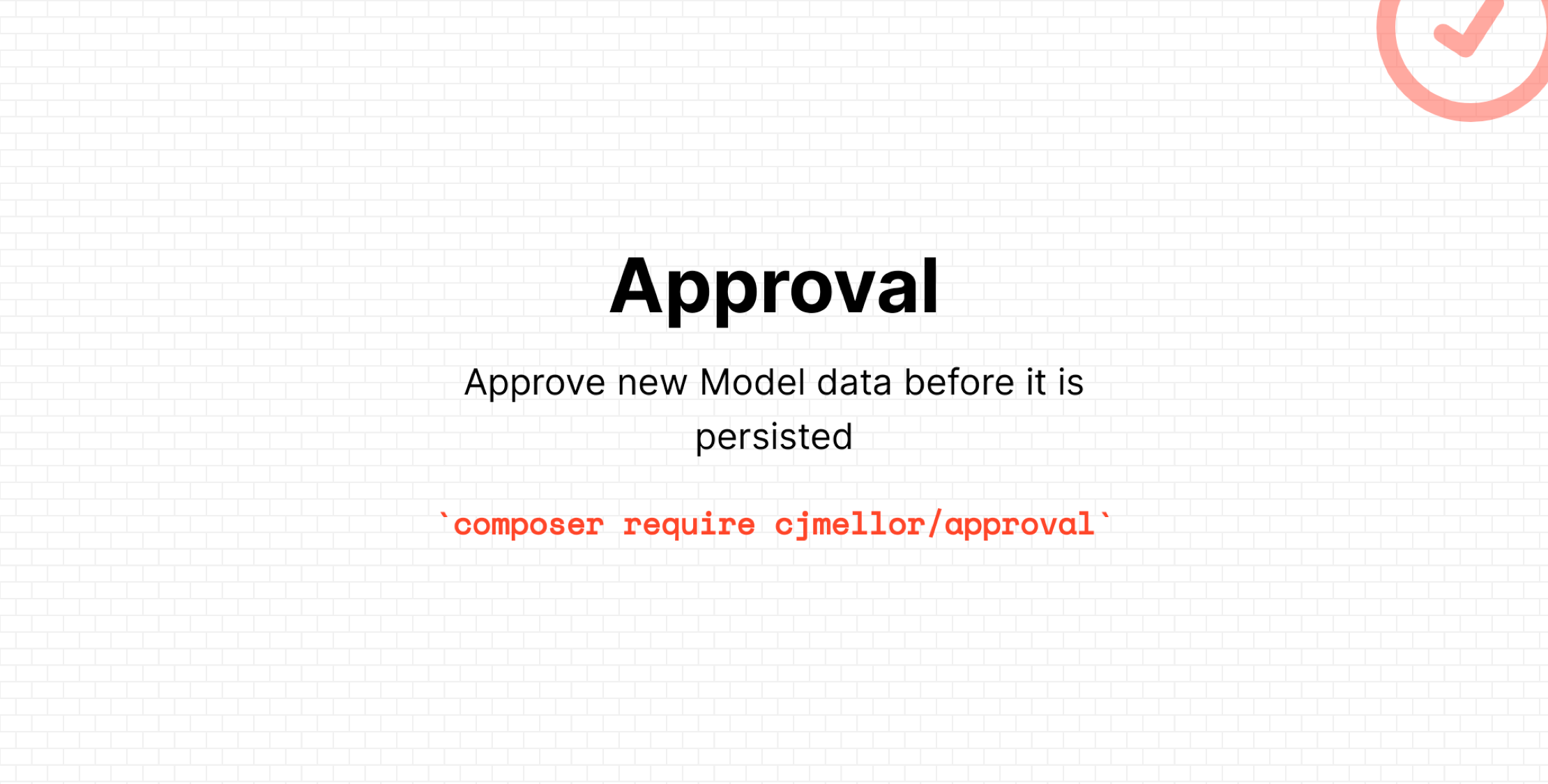 A Package to Require Approval Before Peristing Model Data A Package to Require Approval Before Peristing Model Data