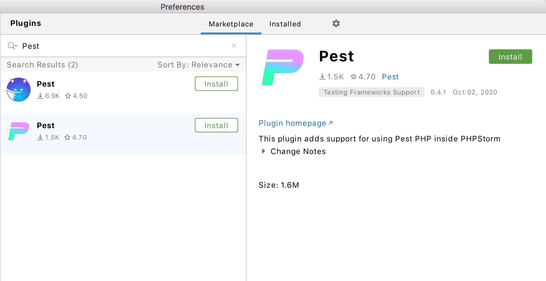 laravel plugin phpstorm