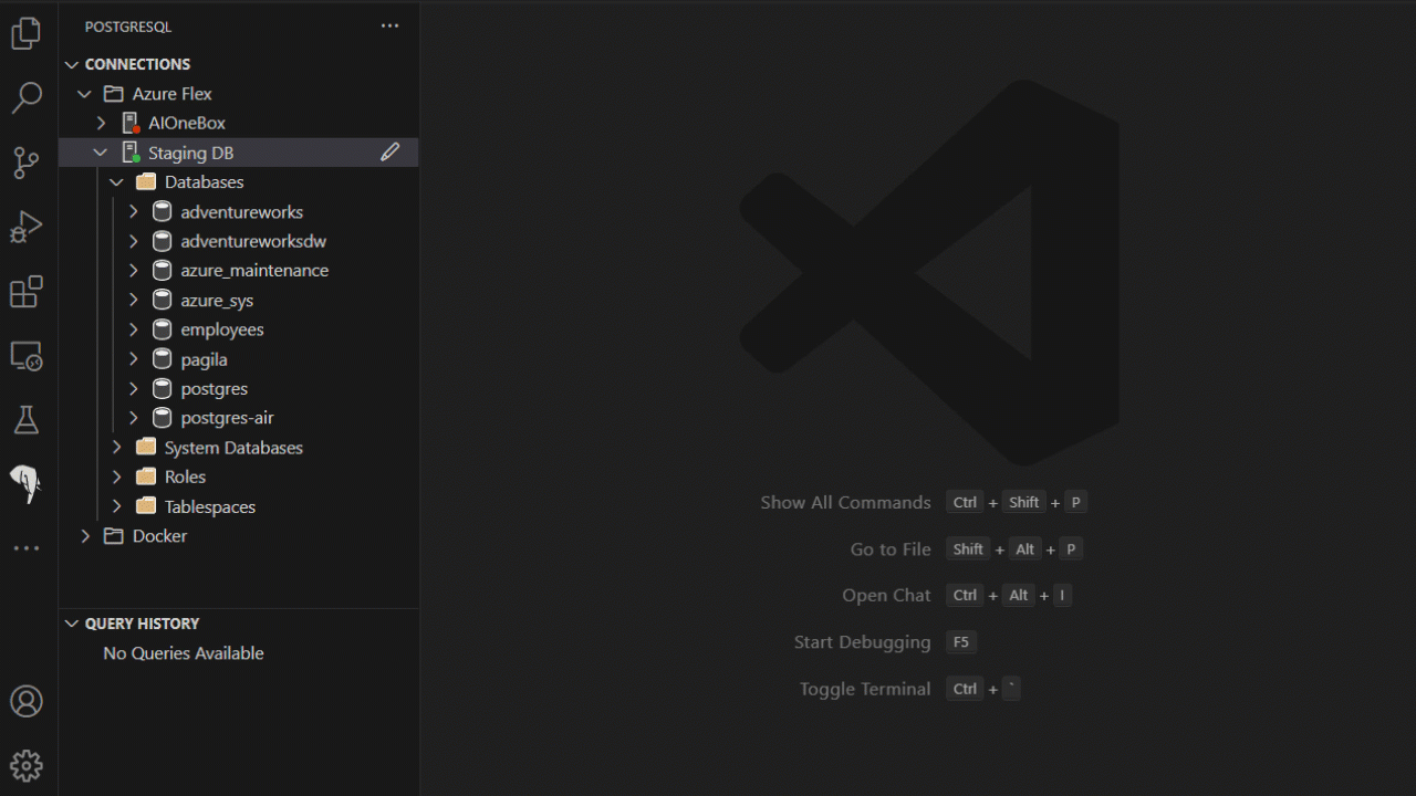 Schema visualization showing database tables and relationships